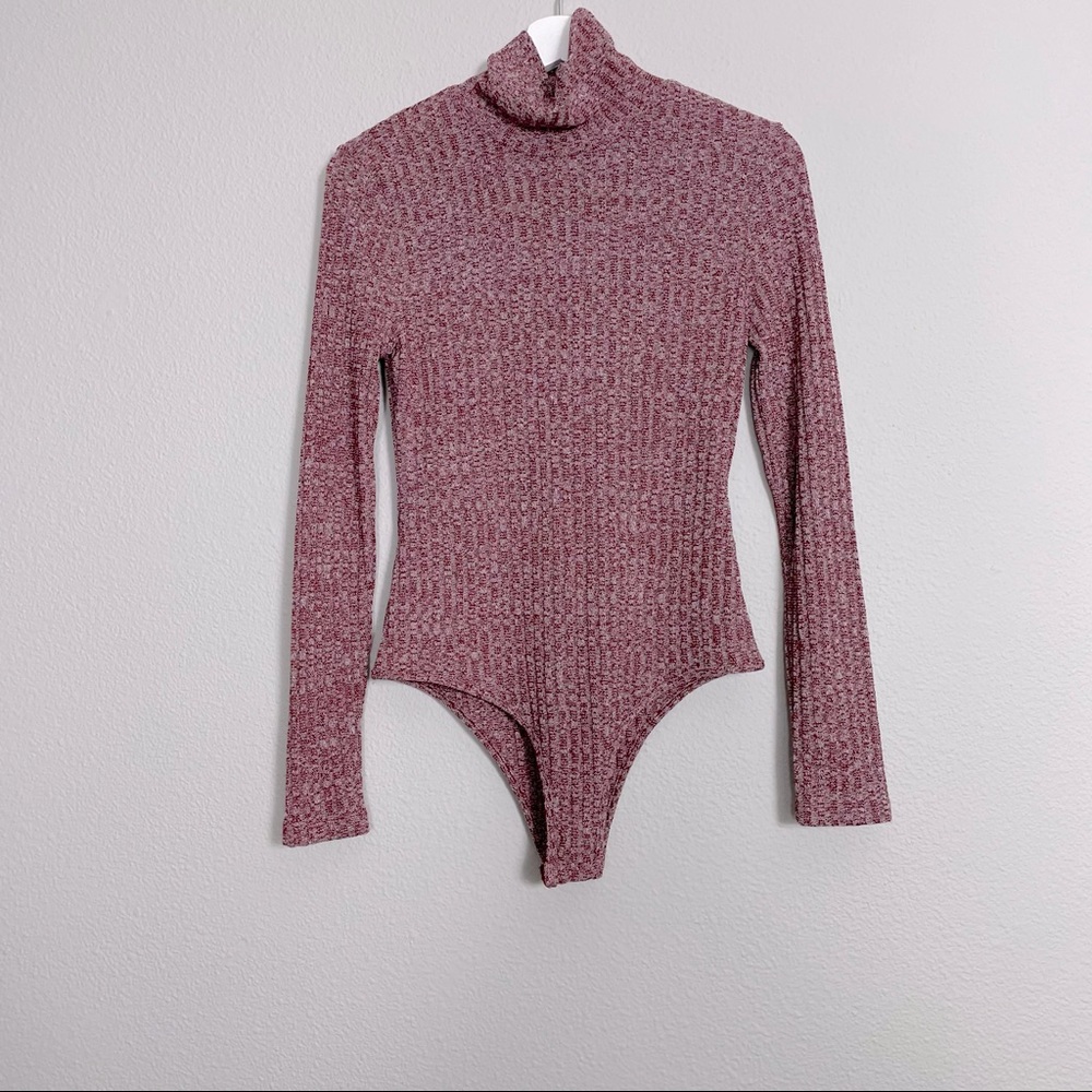 SHEIN | turtleneck fitted bodysuit